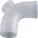 Bosch accessoires pour fumées AZB 998 Coude de révision 87 Gr, d:160 mm, PP, 7746900718