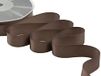 Dubbelzijdige Furlanis Dubbelzijdige satijnen stoffen tape 25 mm x 50 m bruin Cod.1239
