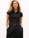Tommy Hilfiger Dames Polo Katoen/Elastaan Zwart S
