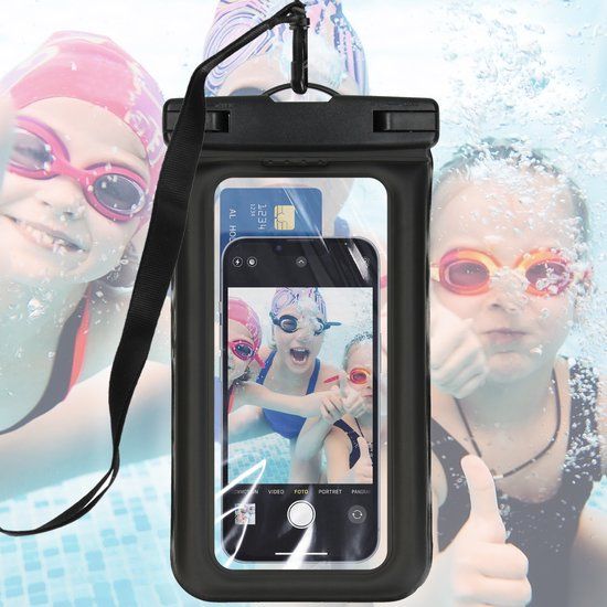 iMoshion universeel waterdicht telefoonhoesje - Zwart