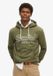 Superdry Klassieke Vintage Logo Heritage Hoodie Heren Khaki Marl S