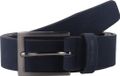 Strellson Leather Belt 3.5 cm Navy