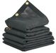 VEVOR vrachtwagenzeil 2,4 m x 5,5 m PVC-gecoate zwarte heavy-duty hoes met dubbele zak Messing oogjes Versterkte dubbele naaldstof Geschikt voor handmatig of elektrisch dumptrucksysteem
