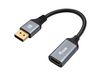 Equip 133449 Adaptateur DisplayPort vers HDMI, 0,15 m, noir/gris