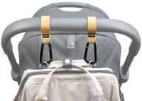 Buggy Dooky Buggy/Kinderwagen Haak klein 2 stuks - Bruin
