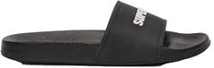 Superdry Premium Graphic Badslippers Homme Noir/Écru