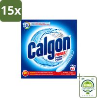 Calgon 15 x Nettoyant pour lave-linge Poudre 3-en-1 Anti-calcaire Puissance Grand conditionnement