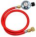 Propane gas bottle and butane regulator set with hose