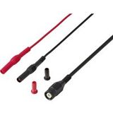 VOLTCRAFT MSC-210 Câble de mesure BNC Connecteur BNC vers fiche 4 mm 1,2 m isolé RG58