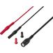 VOLTCRAFT MSC-210 Câble de mesure BNC Connecteur BNC vers fiche 4 mm 1,2 m isolé RG58