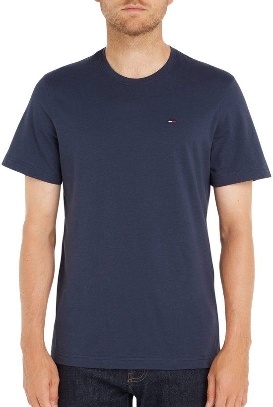 Tommy Jeans Tommy Flag Extra Slim Jersey T-Shirt Blauw M