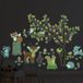 Ambiance Sticker Lichtgevende sticker - Herfstbosdieren - Fluorescerende muur-/plafondsticker voor kinderen - 60x80cm
