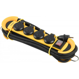 Philips verlengsnoer, 4 x Schuko, Geel Phil-SPN5140YB/60