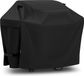 Housse de barbecue imperméable résistante de 178 cm - Solidité des couleurs spéciale - Résistant aux UV - Pour barbecues Weber Char Broil Outback - Noir - 178 x 61 x 112 cm