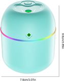 Merkloos Bureau-luchtbevochtiger | 220 ml persoonlijke luchtbevochtiger USB-diffuser | desktopluchtbevochtiger met twee sproeimodi | Stille Ope-ration kleine luchtbevochtigers