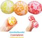 Merkloos Depesche Glitter Slijm stressballen kinderen - Fidget Toys - 2 stuks - Voordeelbundel - 8 cm