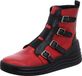 Gemini Stiefelette Biker Boot Riemen Schnalle Keilabsatz 033650-02, Größe:39 EU, Farbe:Rot