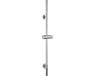 Wenko Douchestang Basic RVS chroom, lengte 66cm, diameter 19mm, met douchekophouder en 2 wandsteunen - Glijstang chroom