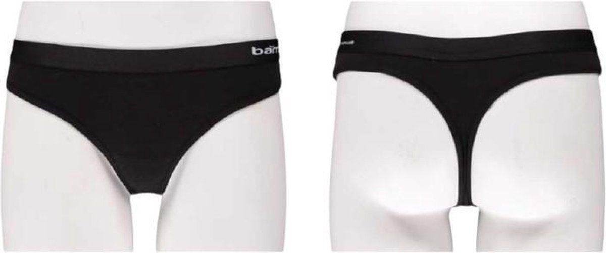 Apollo Ondergoed String Dames Bamboe Zwart 3 Stuks
