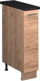 Vicco Apotheekkast Fame-Line, Goudkleurig Eiken/Goudkleurig Eiken, 20 cm, WB Antraciet