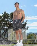 Nike Swim Sneakers Men's 7" Volley Shorts NESSE522-001 Zwart Maat S