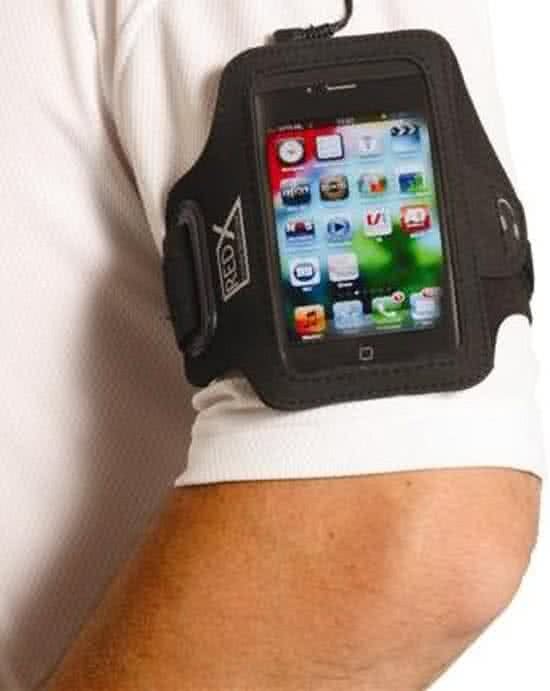 Red-x Iphone 4 Armband Zwart/grijs