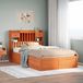 Maison Exclusive - Lit en bois massif sans matelas, brun foncé, 135x190 cm