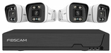 Foscam FN9108E-B4-2T - 8-kanaals IP-Bewakingscameraset - 4x 3K Bullet Camera - Wit/Zwart