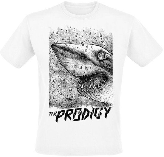 Prodigy, The The Prodigy Shark Heren T-shirt - wit - 3XL