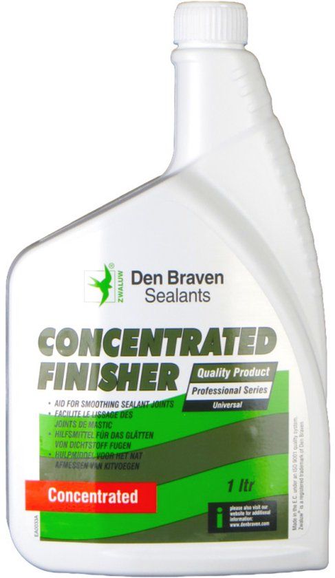 Den Braven Zwaluw Concentrated Finisher Fles 1 liter - Transparant
