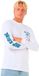 Rip Curl 2025 Hommes Fade Out Icon T-shirt à manches longues - Blanc