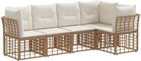 vidaXL - Buiten - bank - set - Naturel - Polyester
