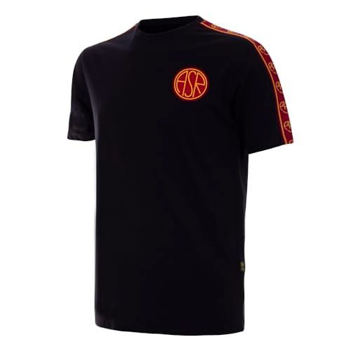 AS Roma Black Taper T-shirt - S