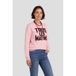 Geisha katoenen sweater met tekstprint - roze/rood