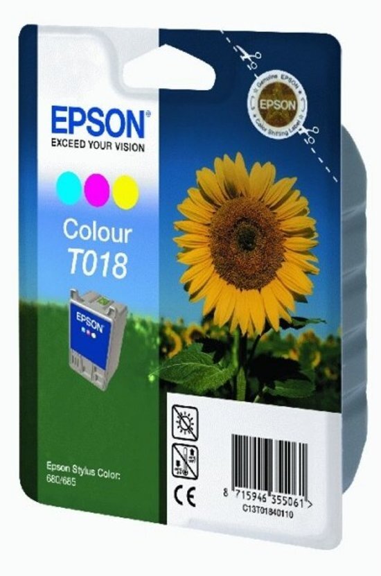 Epson T018 - Inktcartridge / Cyaan / Magenta / Geel 35ml