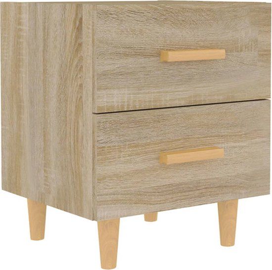 vidaXL Nachtkastje Sonoma eiken 40x35x47,5 cm