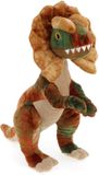 Keel Toys Dilophosaurus - 38 cm - Bruin Pluche Knuffel