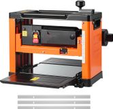 Dickenfrees - Freesmachine - Freesbreedte 330 mm - Motor 2000 W - Drie messen - Snelheid 23.500 omwentelingen per minuut - Dubbele invoerrollen - Geschikt voor zowel rigide- als zacht hout
