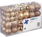 Merkloos / Sans marque Relaxdays Kerstballen - set van 100 - plastic - champagne