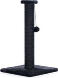 Beeztees Poteau griffoir pour chat - Noir - 35x35x60 cm