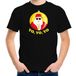 Bellatio Decorations Kerst t-shirt voor kinderen - Kerstman - Zwart - Yo Yo Yo - Kerstdiner 110/116