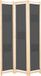 vidaXL Paravent 3 panneaux 120x170x4 cm tissu gris