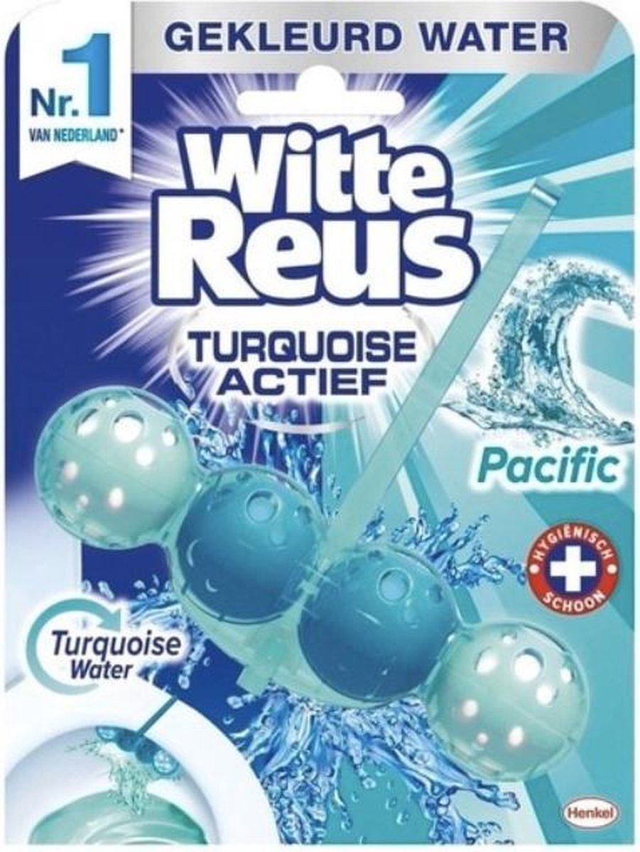 Witte-Reus Toiletblok - Turquoise Actief