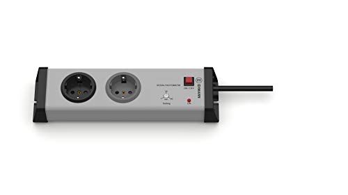 EHMANN 0222x00022301 veiligheidslijst stekkerdoos, 2-voudig, automatische schakeling 1-60 min