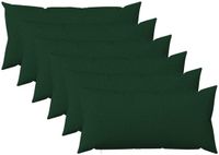 vidaXL - Kussensloop - 6 stuks - Donkergroen - 40 x 80 cm - Katoensatijn