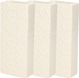 Gerimport Humidificateurs/évaporateurs d'eau radiateur - 3x pièces - blanc - terre cuite - L7,5 x H17,5