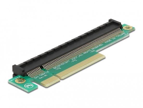 Delock Riser PCIe x8 - PCIe x16 interfacekaart/-adapter Intern
