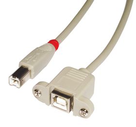 LINDY 31800 USB-kabel 0,5 m grijs