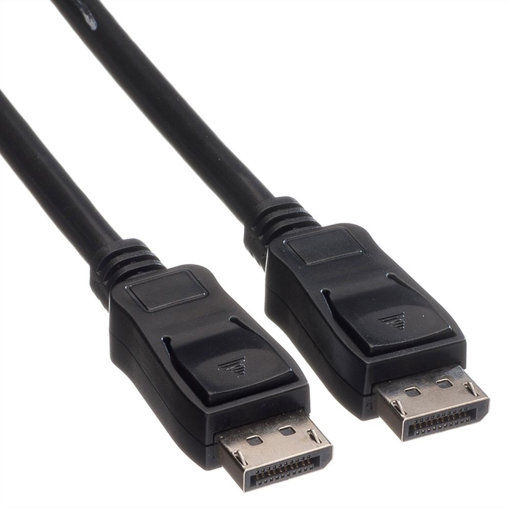 transmedia DisplayPort kabel - versie 1.2 4K 60 Hz / zwart - 1 meter
