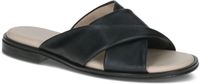 Caprice Dames Slipper 9-27101-46 022 Zwart Leer Maat 37 EU